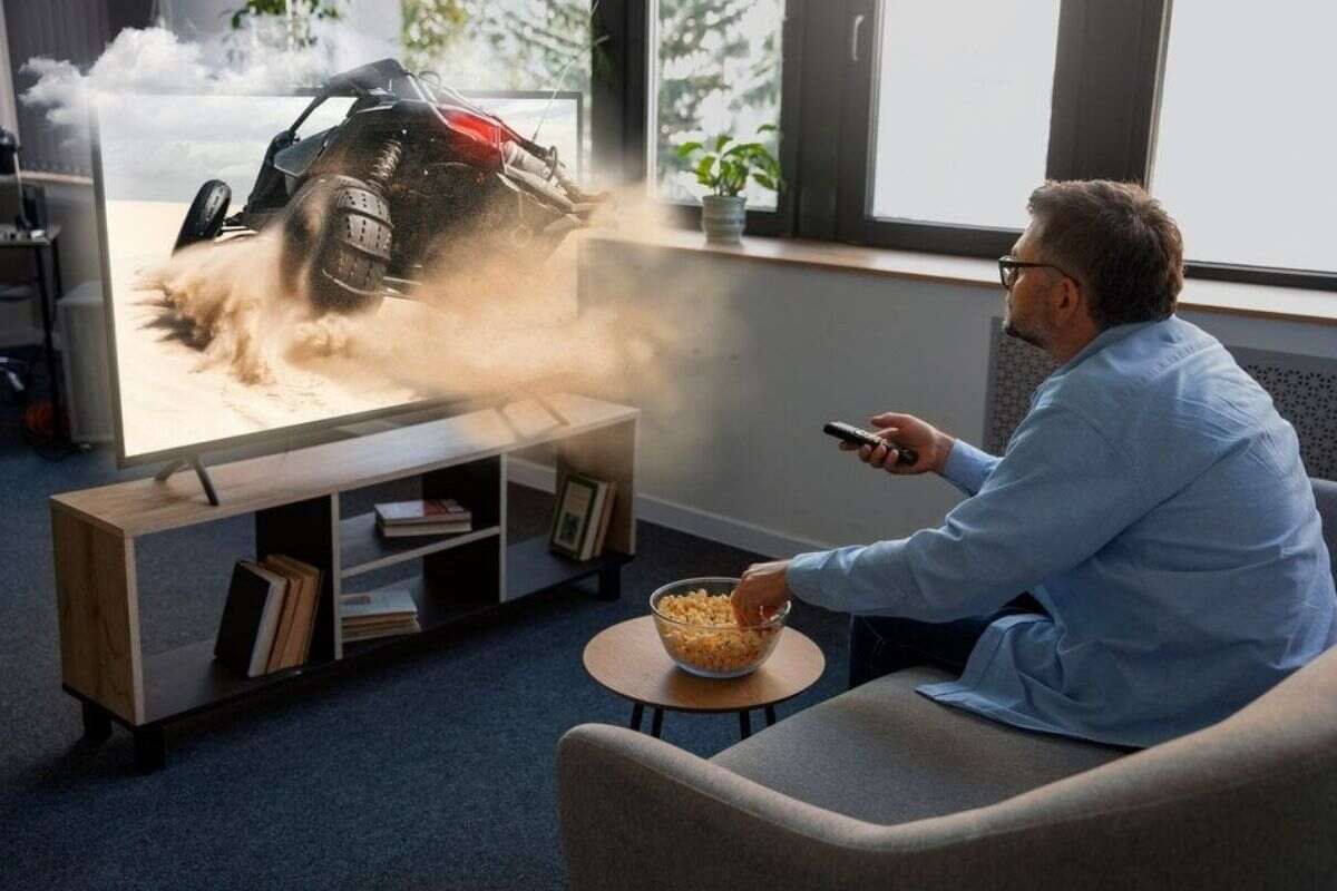 User browsing IPTV channels on a smart device.