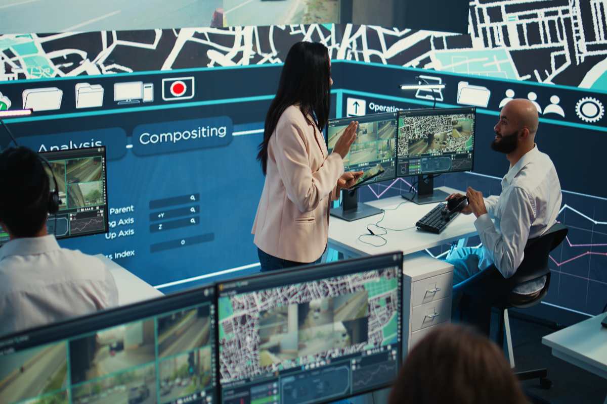 Scene from Jurassic World Raptors showing raptors in action