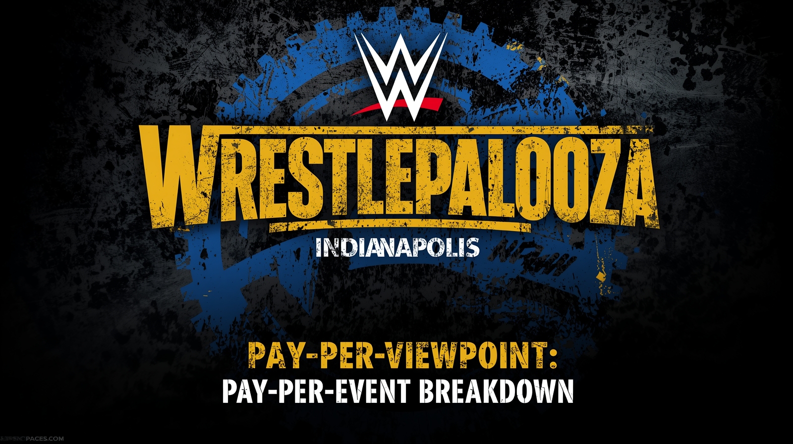 WWE Wrestlepalooza 2025 logo with Indianapolis theme.
