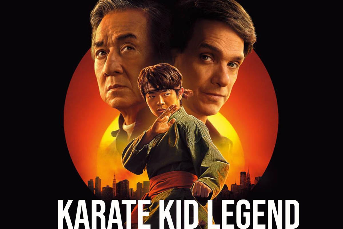 The Karate Kid legend executes a perfect crane kick with focus and strength