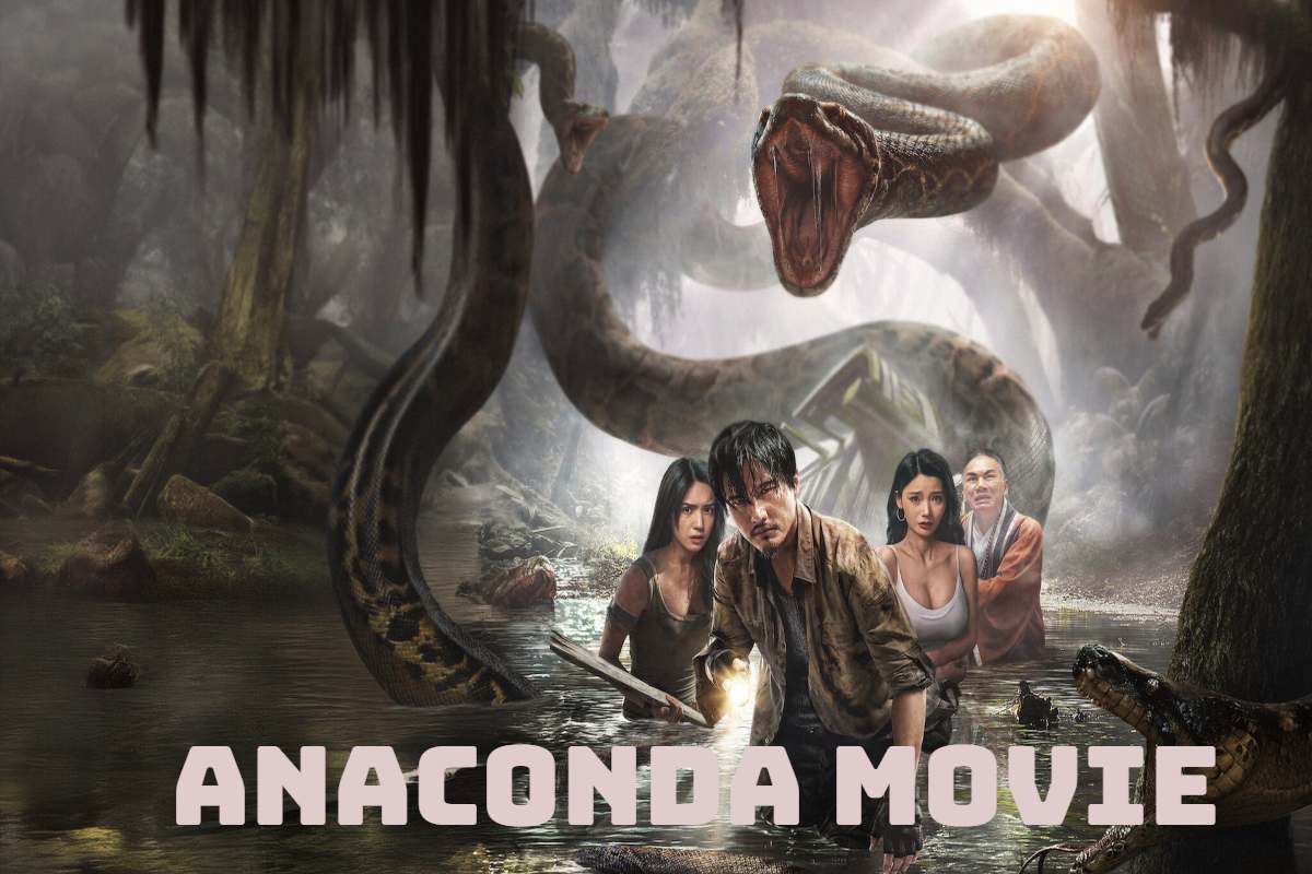 Deadly Anaconda in action scene.