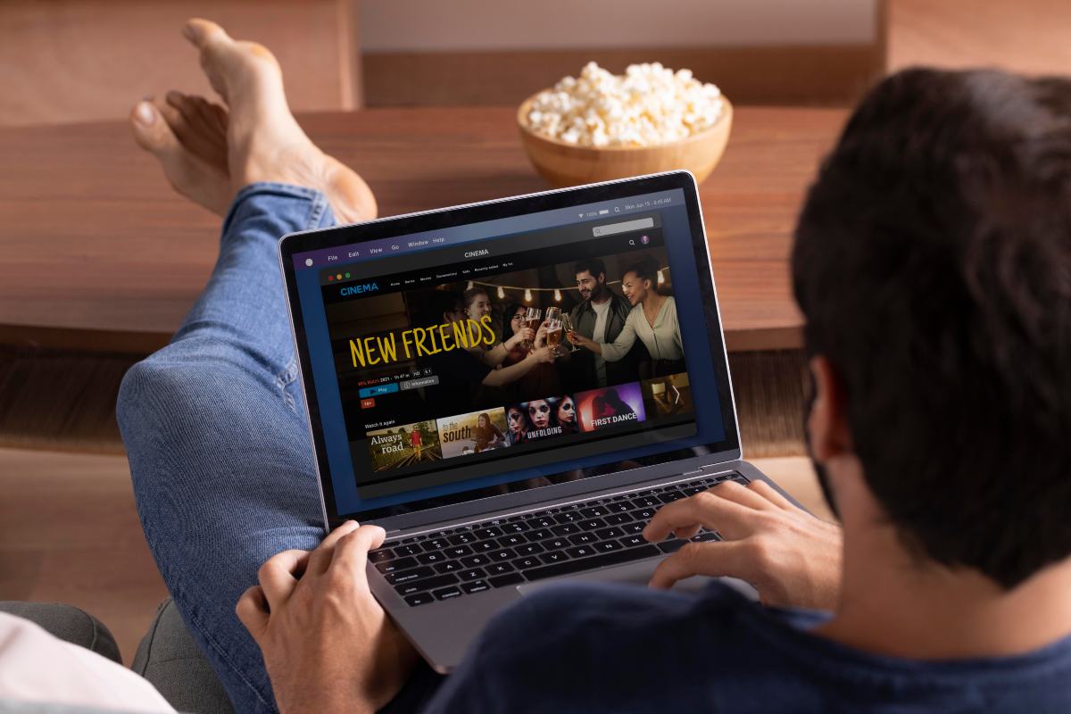 IPTV Subscription streaming on smart TV.