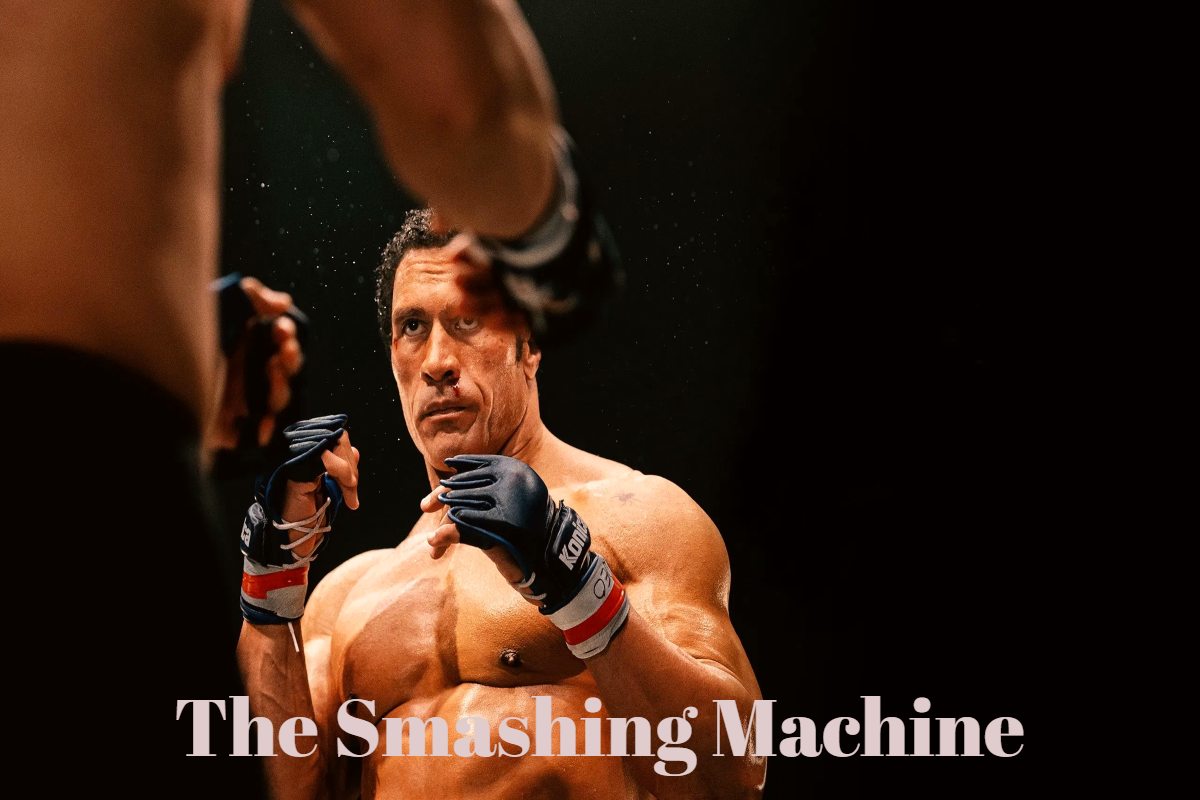 The Smashing Machine epic MMA comeback scene poster.