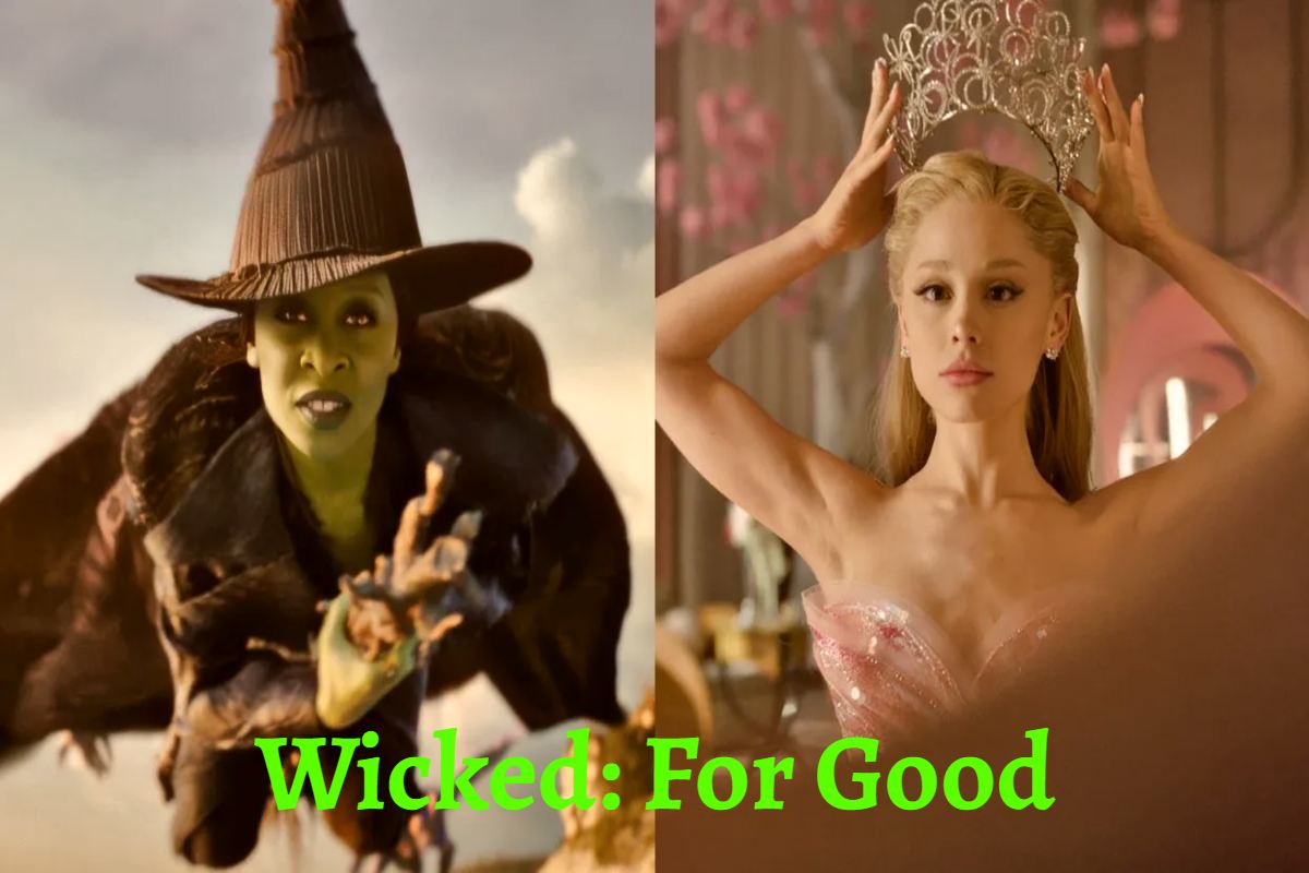 Elphaba standing strong, Wicked: For Good scene.