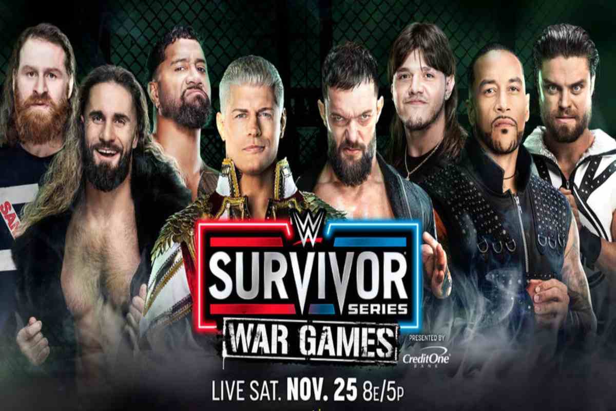 WWE Survivor Series WarGames match inside the cage