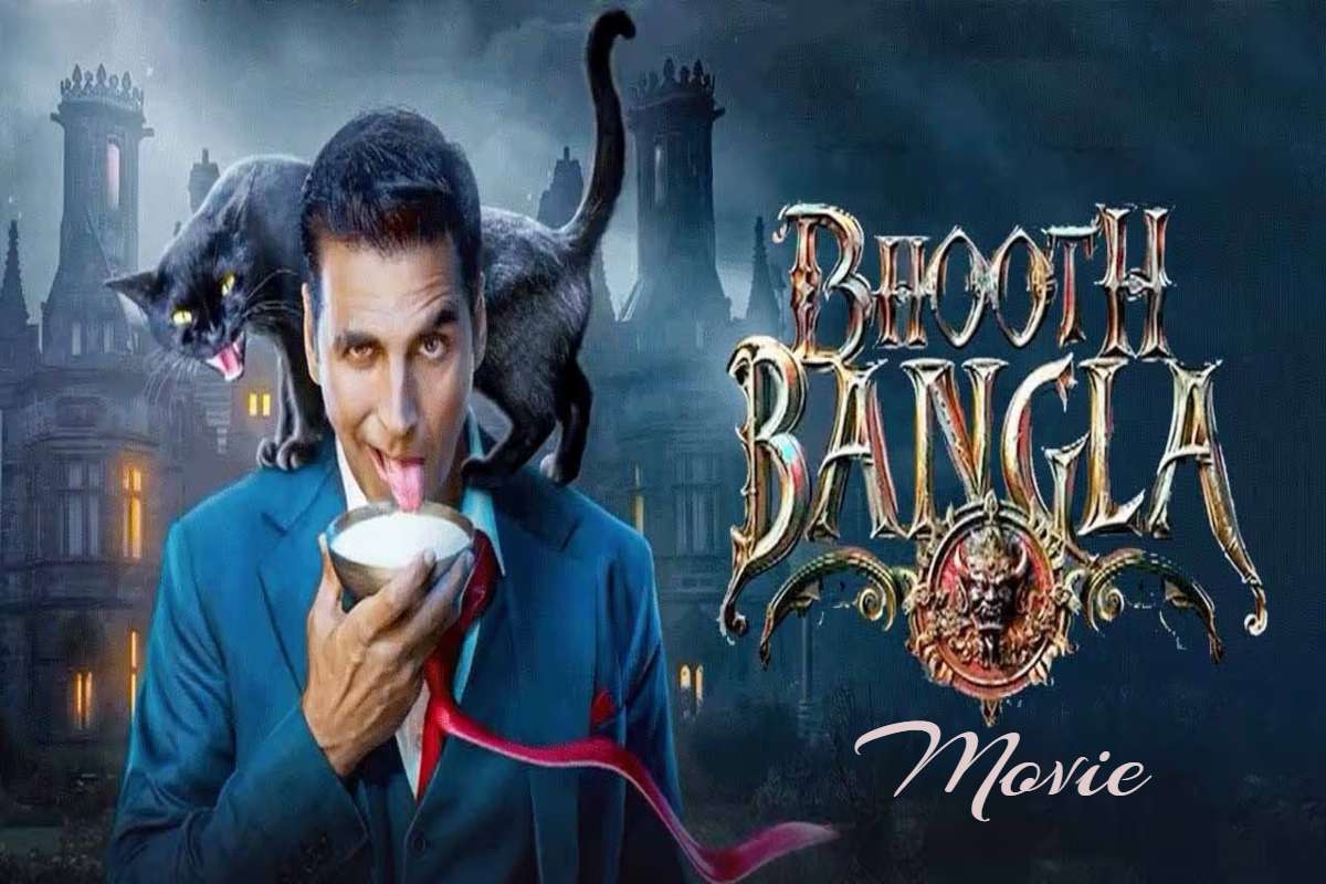 Haunted house at night, Bhoot Bangla scene.