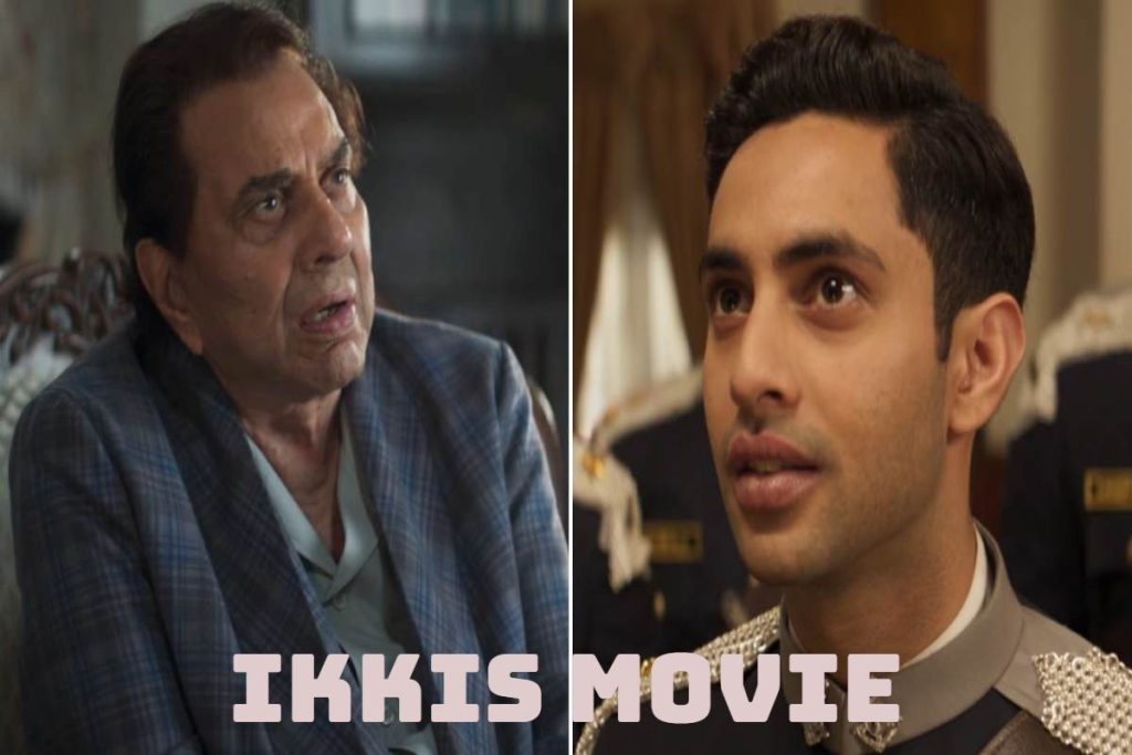 Ikkis movie poster with soldiers in action.