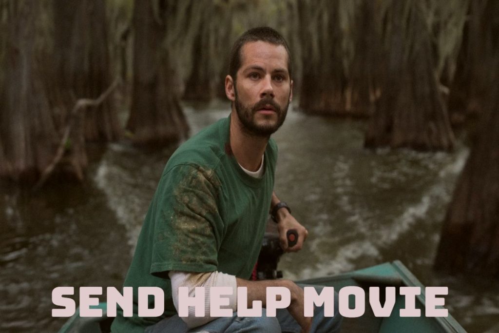 Send Help movie poster suspense.