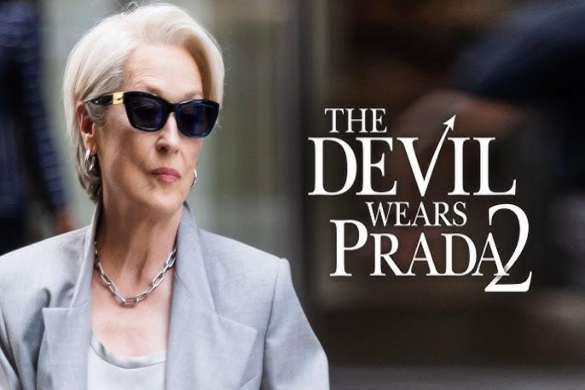 Fashion-forward scene from The Devil Wears Prada 2.