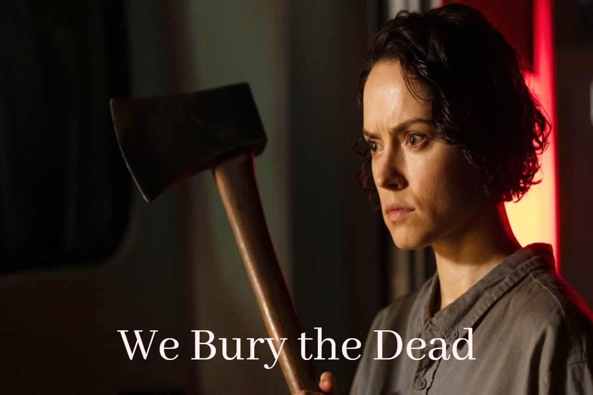 Characters in We Bury the Dead honoring the fallen.