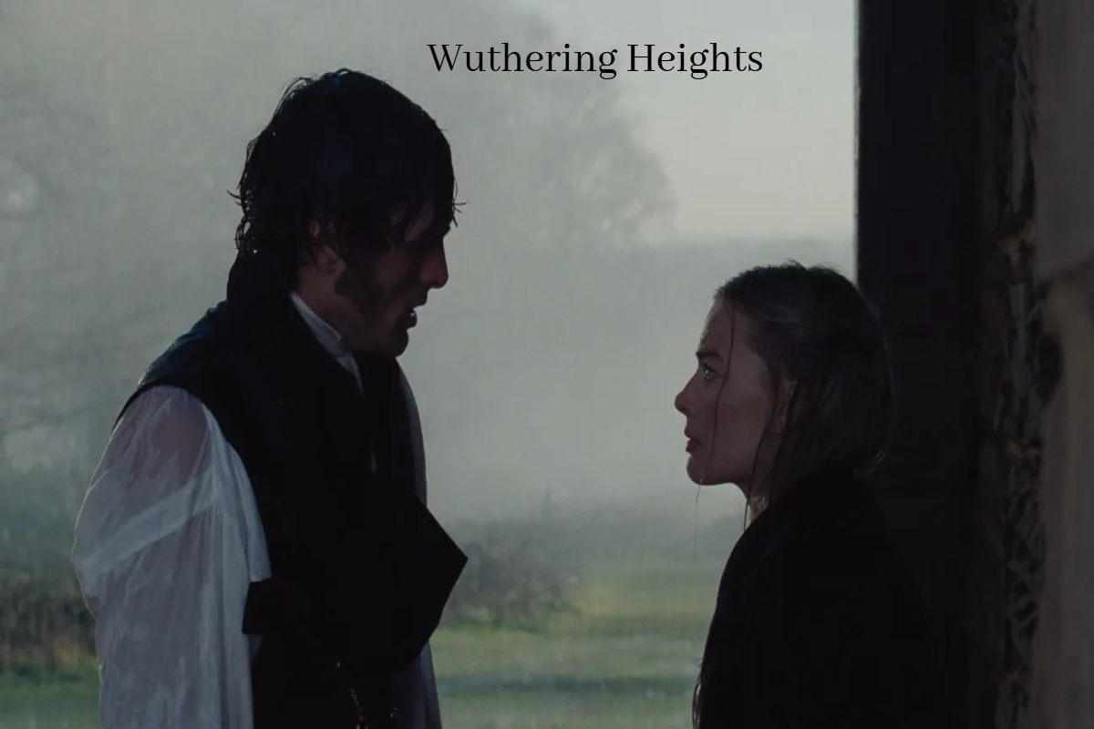 Wuthering Heights historic mansion illustration.