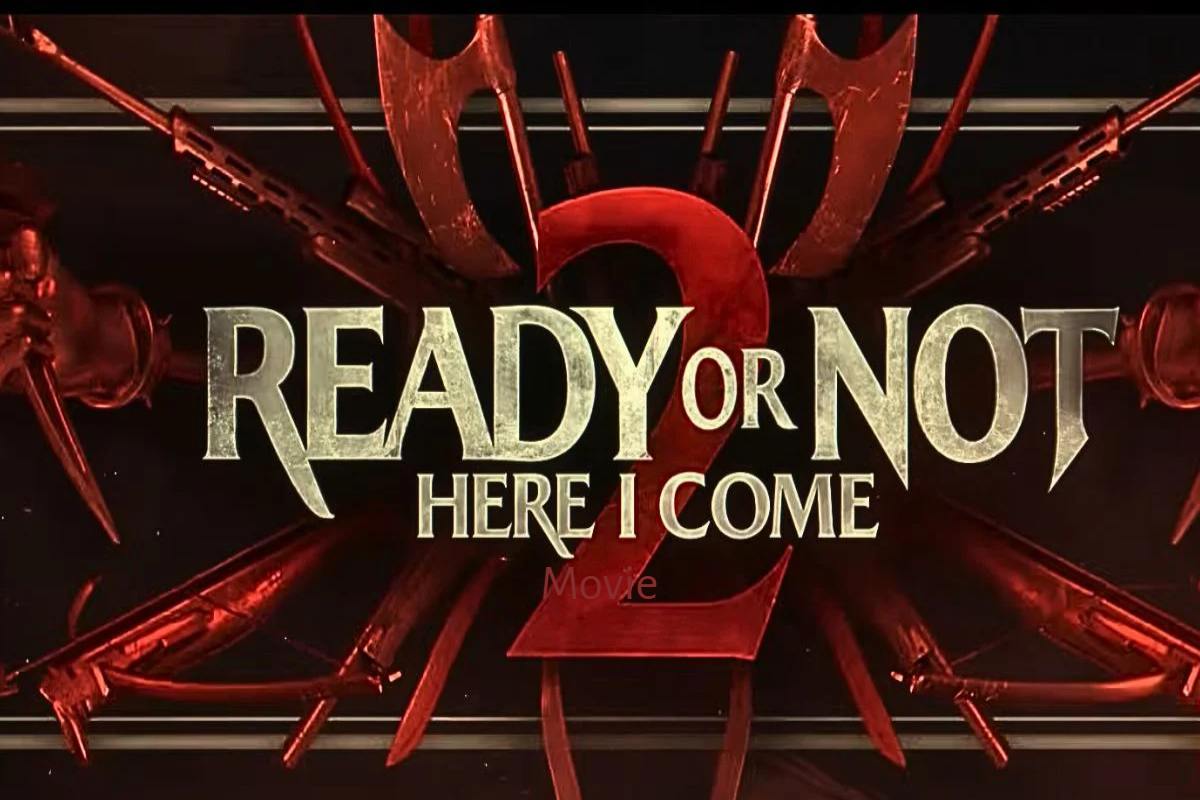 Ready or Not movie poster with suspenseful theme.