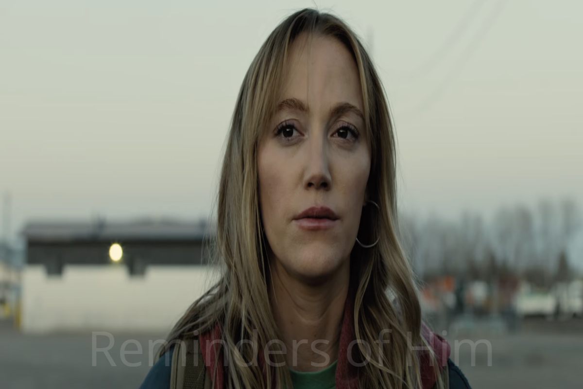 Main characters in Reminders of Him movie still.