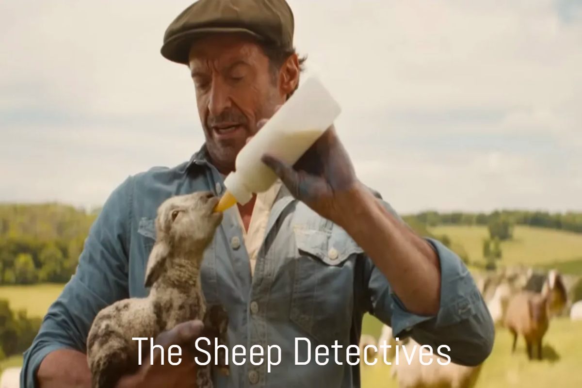 Funny sheep detectives investigating clues in a cartoon world.